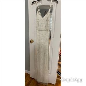 Adrianna Papell sequin blouson gown